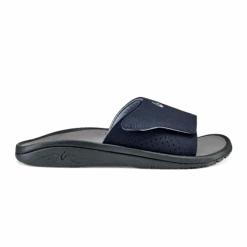 OluKai Nalu Slide - Trench Blue / Charcoal