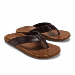 OluKai Hikianalia-Dark Java / Tan -OluKai Shop 10420 4834 003 M Hikianalia DarkJavaTan