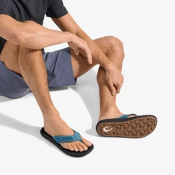 OluKai Ulele - Blue Fog / Lava Rock -OluKai Shop 10435 BFLR 102 M ULELE BlueFogLavaRock