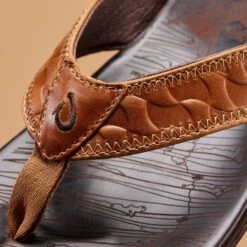 OluKai Hikianalia - Tan / Dark Java 14 OluKai Hikianalia - Tan / Dark Java -OluKai Shop 10440 RK87 HIKIANALIA M Tan DkJava 1