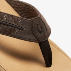 OluKai Tuahine Palm-Dk Java / Golden Sand -OluKai Shop Golden 101