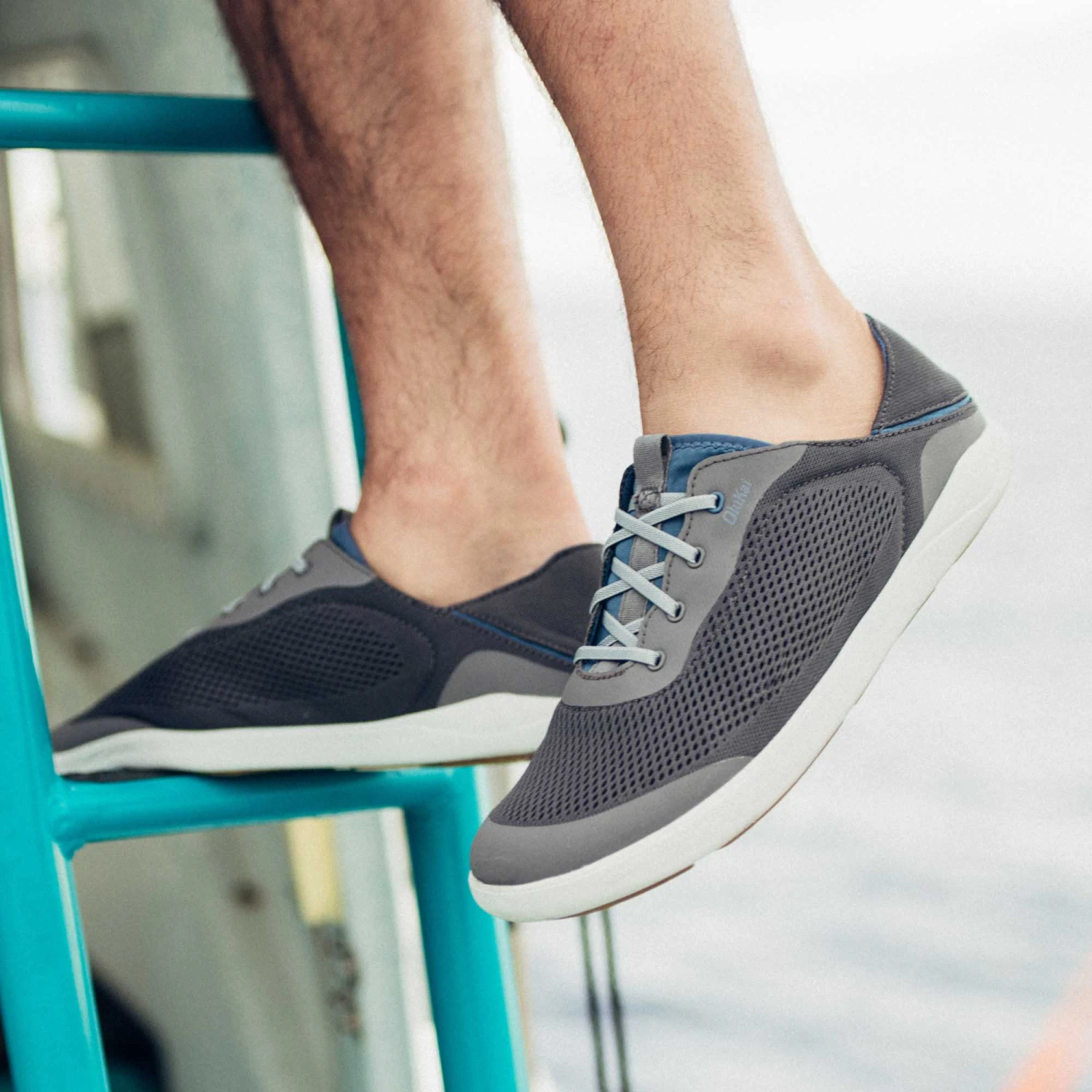 OluKai Moku Pae - Pavement / Vintage Blue 4 OluKai Moku Pae - Pavement / Vintage Blue - Image 2